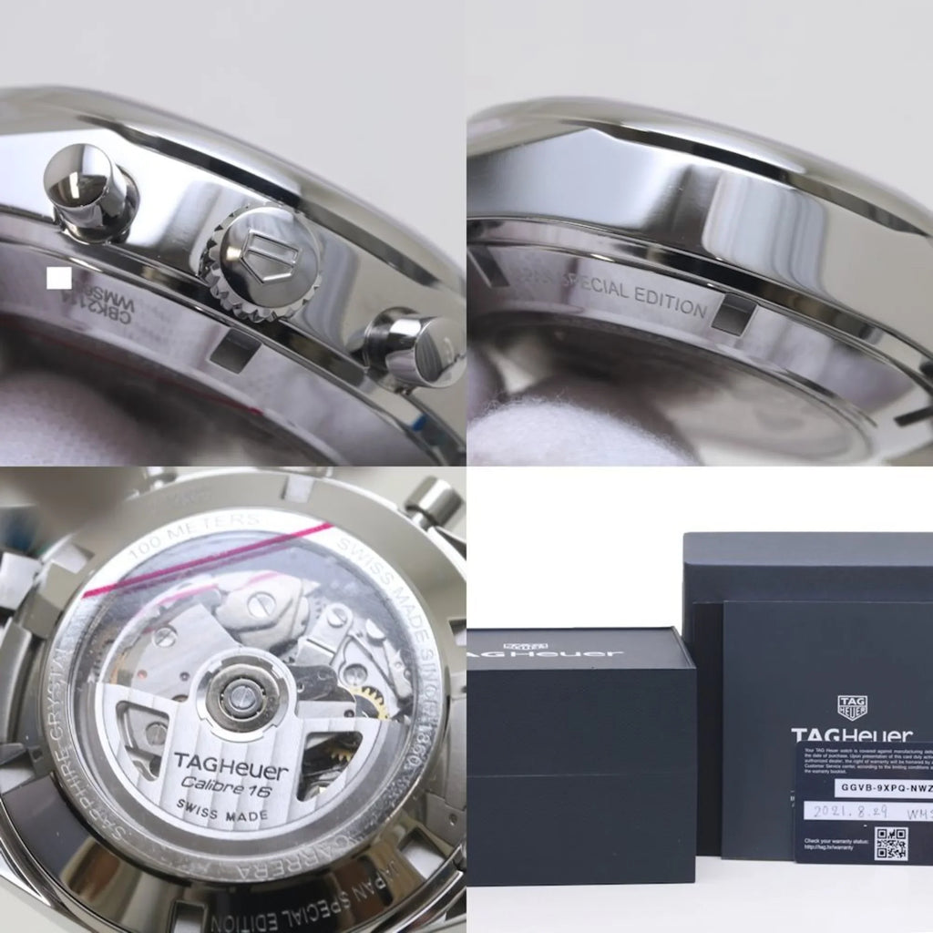 Pre-Owned TAG HEUER Carrera Chronograph Blue Edition CBK2114.BA0715 Stainless Steel Men's 39307 (Good)