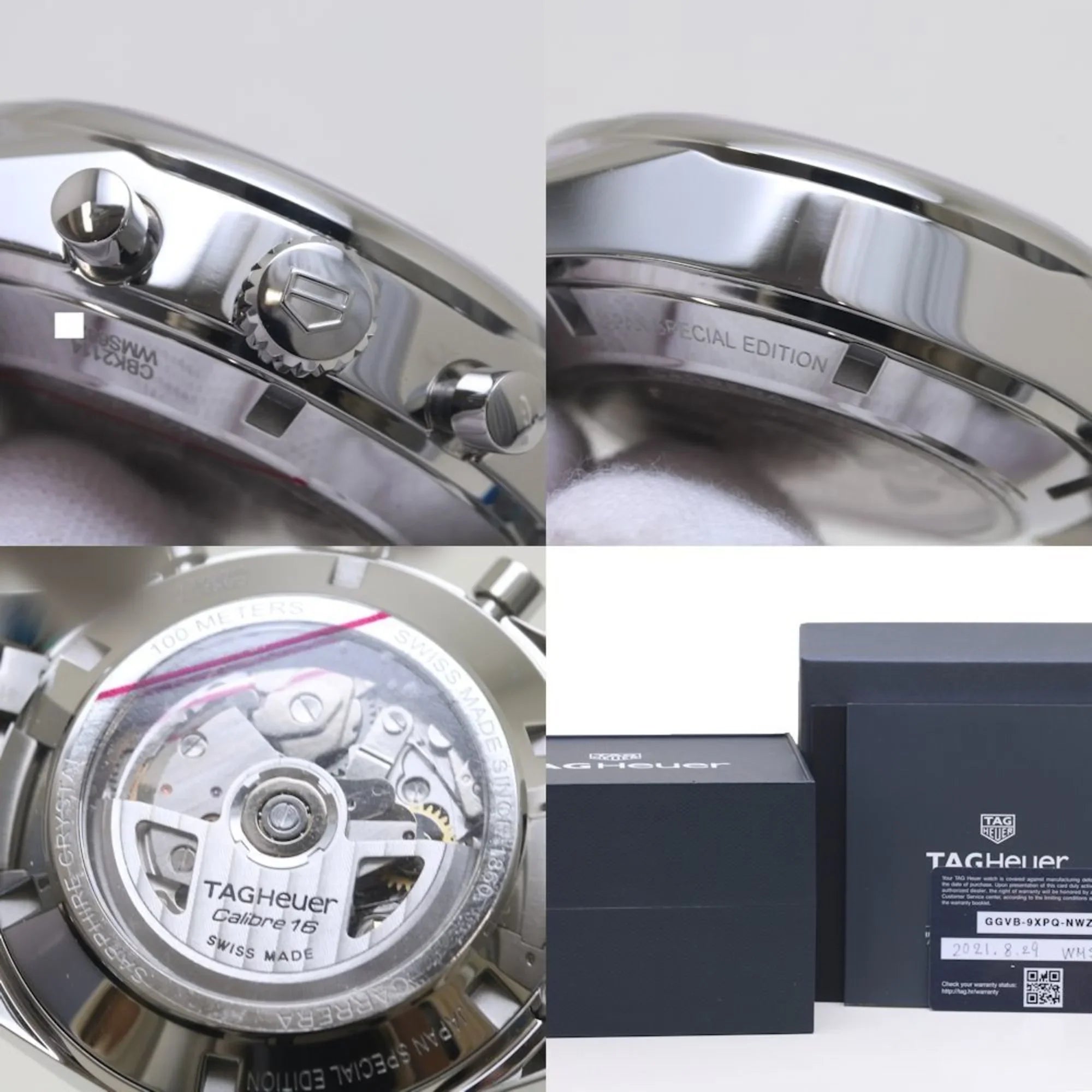 Pre-Owned TAG HEUER Carrera Chronograph Blue Edition CBK2114.BA0715 Stainless Steel Men's 39307 (Good)