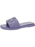 Tory Burch Womens Double T Sport Slide Leather Slides FLatitude Sandals