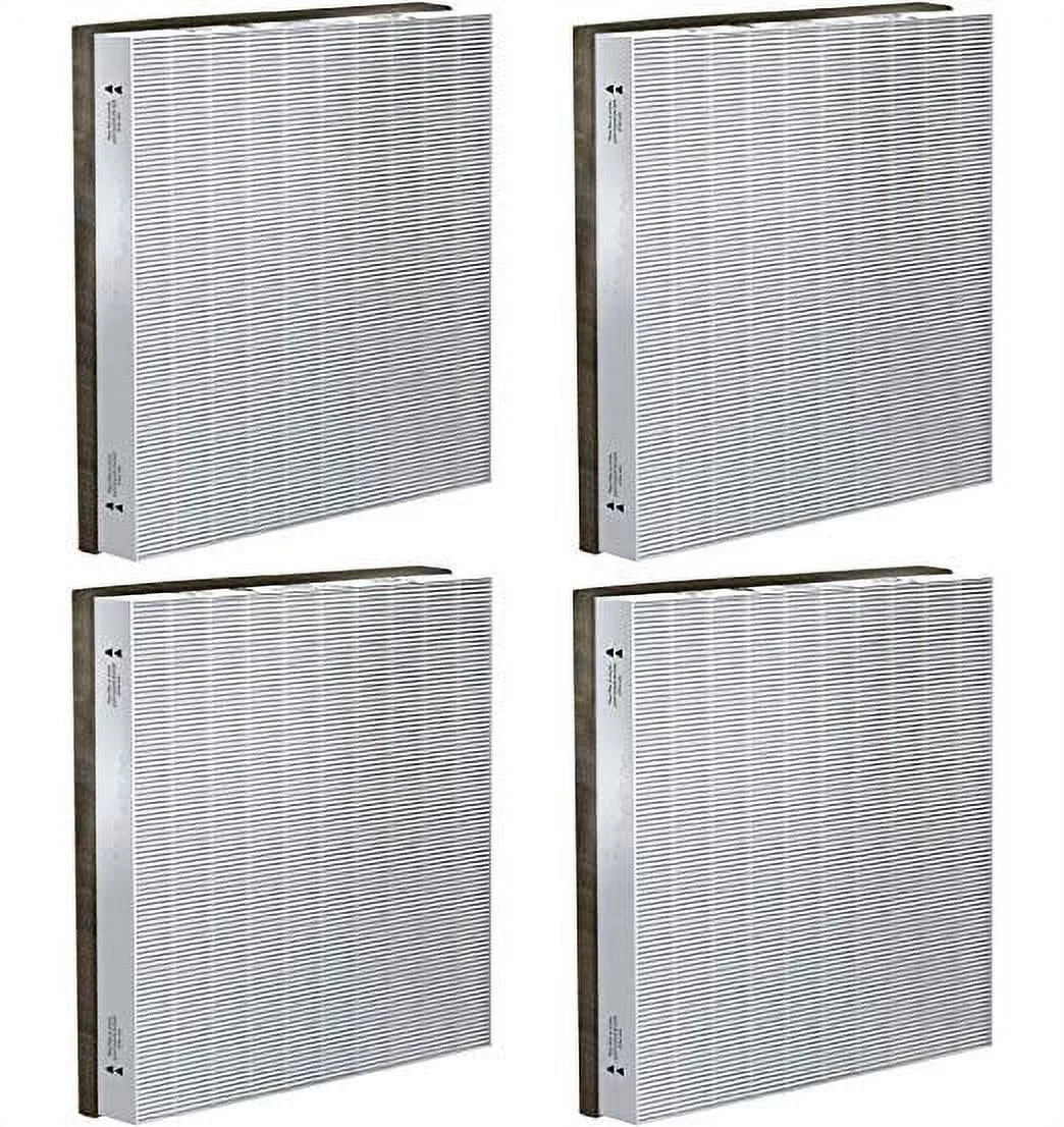 Nispira Replacement HEPA Filter for Air Purifier, Compatible with Vornado Air Purifier Models AC300, AC350, AC500, AC550, PCO200, PCO300, PCO500 Compared to Part MD1-0022, 4 Filters