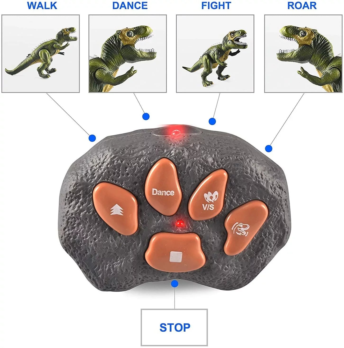 JOYIN Robot dinosaur saur Toy for Kids Boys,Big T Rex dinosaur saur Toy with Light and Roaring Sound, Walking and Dancing dinosaur Toy,Electronic Steam Toy,Birthday Gift for Kids Boys Girls,Green