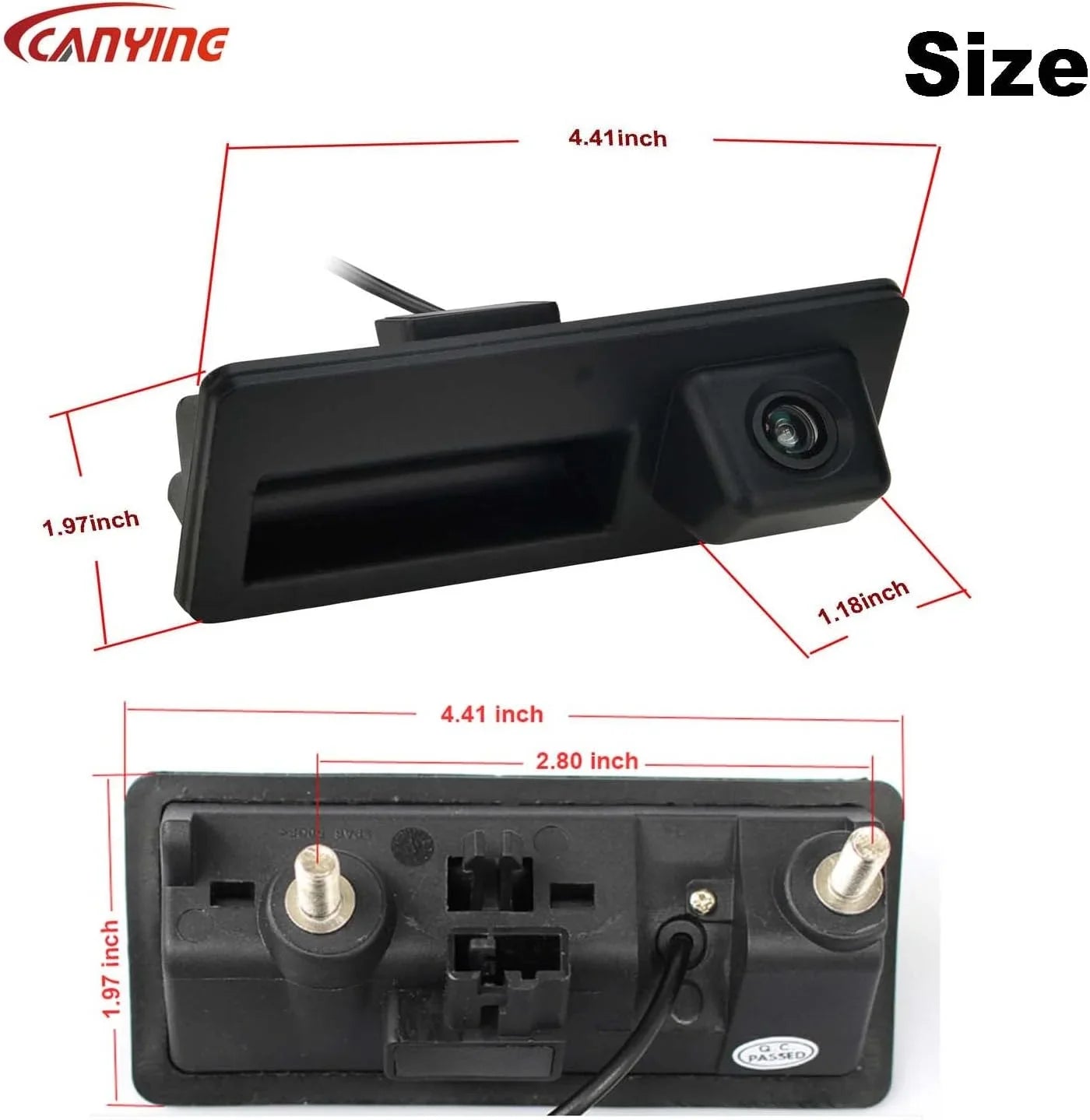 Canying Car Trunk Handle Camera Rear View HD Camera for Audi A4 A5 S5 Q3 Q5 for VW Pat Tiguan Golf Pat Touran