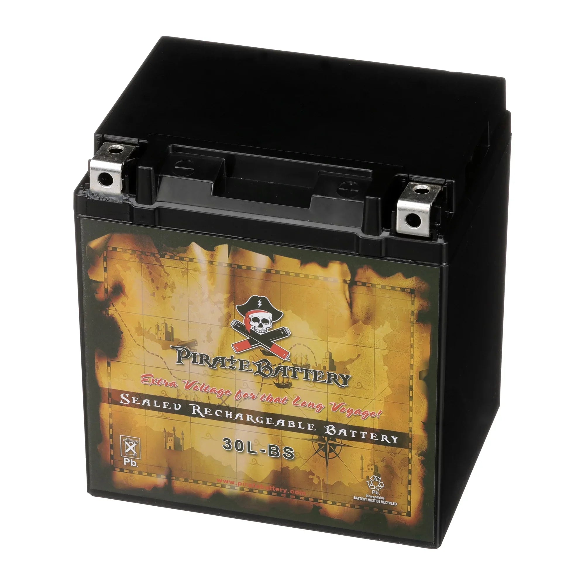 Pirate Battery YTX30L-BS (30L-BS 12 Volt,30 Ah, 270 CCA) Snowmobile Battery for Brp (ski-doo) Expedition Se Year (15-17)