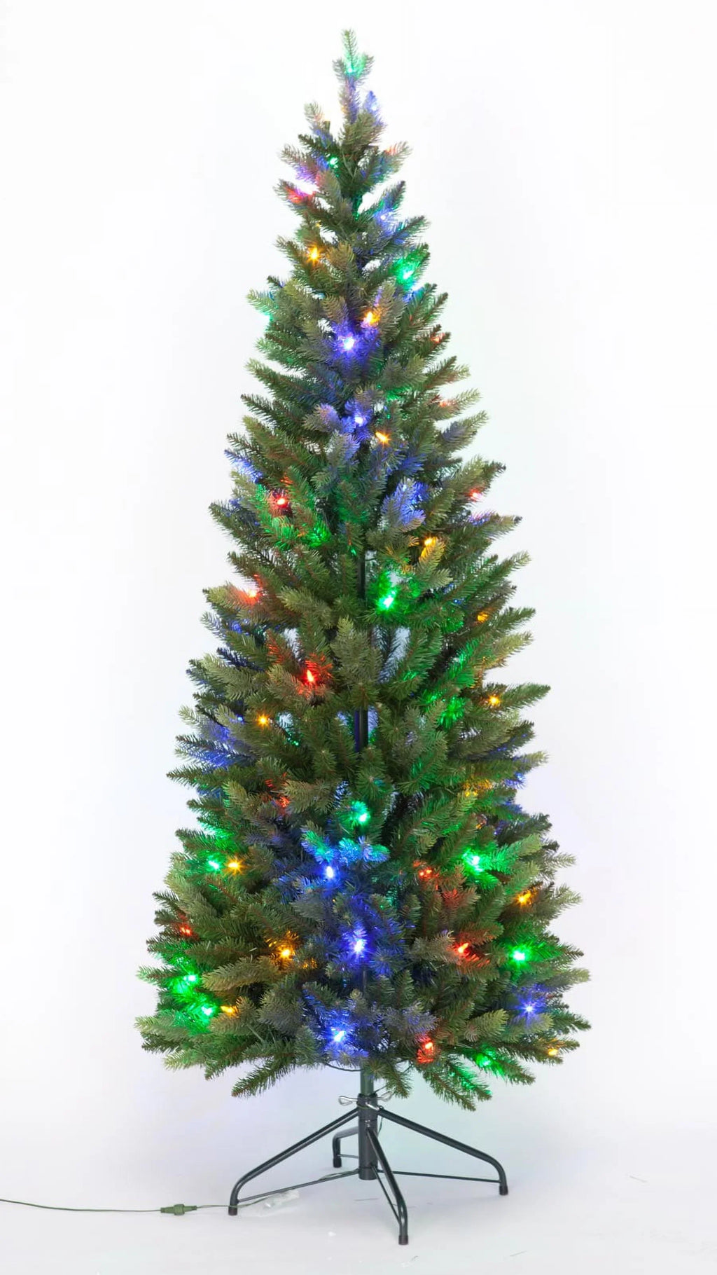 Holiday Peak 6-Foot Pre-Lit Fraiser-Like Christmas Tree, Color Changing Multi Colored and White LED Lights