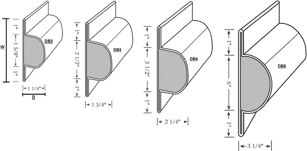 Taylor Perimeter Single Lock and Post Bumper, Small 3-5/8" x 1-1/4"