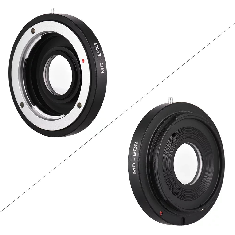 Andoer MD- Lens Mount Adapter Ring with Corrective Lens for Minolta MD Lens to Fit for EF Focus Infinity