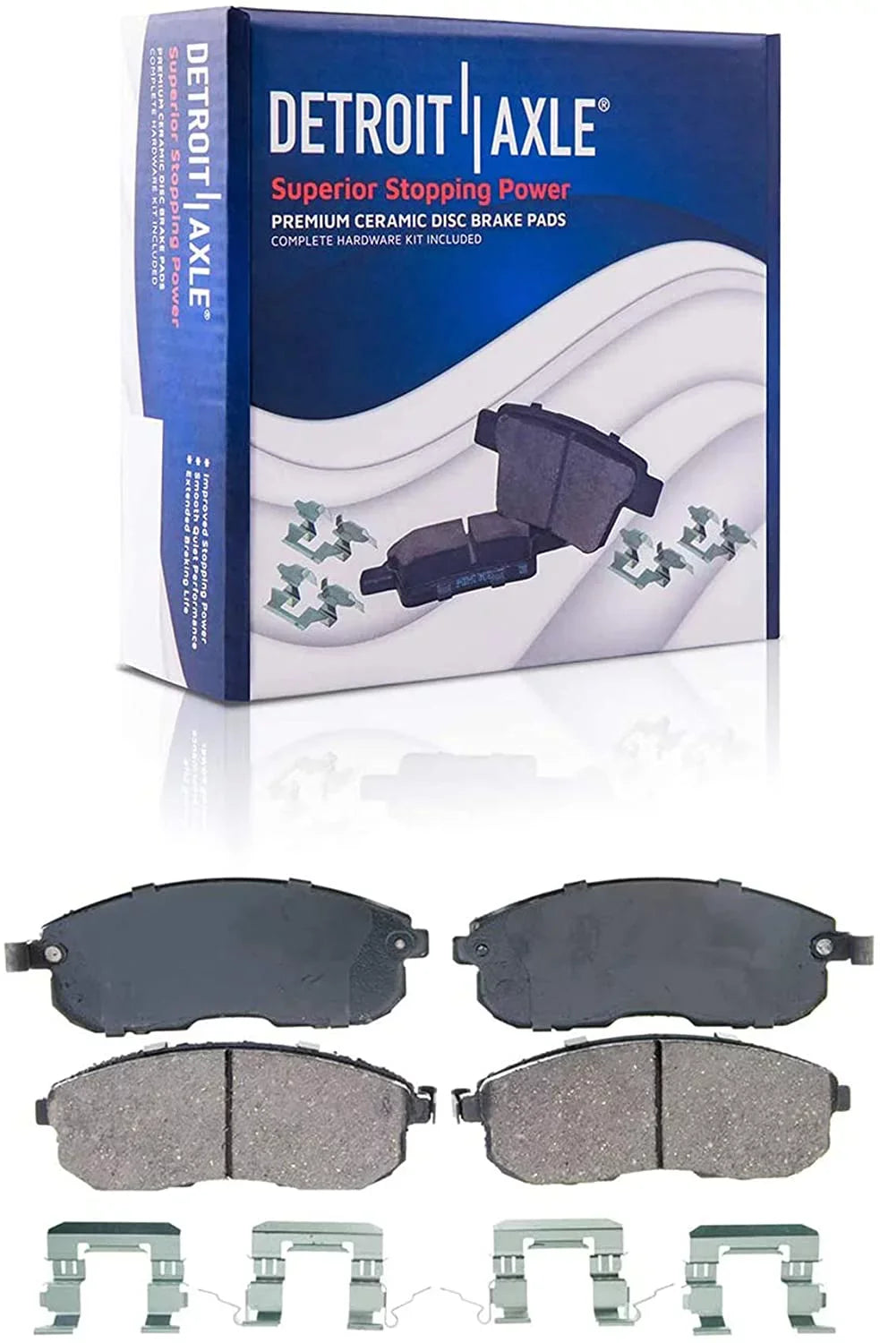 Detroit Axle - Brake Kit for 2007-2013 Nissan Altima Disc Brake Rotors 2007 2008 2009 2010 2011 2012 2013 Ceramic Brakes Pads Replacement: 11.65" inch Front Rotor and 11.46" inch Rear Rotor