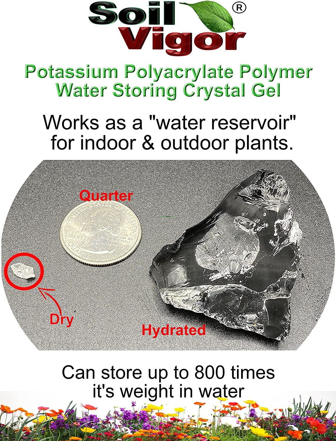 Potassium PolyacryLatitudee Keep Moisture and ReguLatitudee The ph of Soil for Plant 45 Pounds