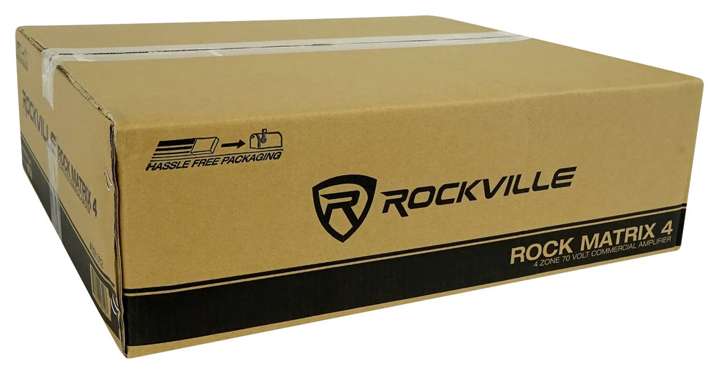 Rockville ROCK MATRIX Multi Room Home Receiver+6) Ceiling+2) Black Wall Speakers