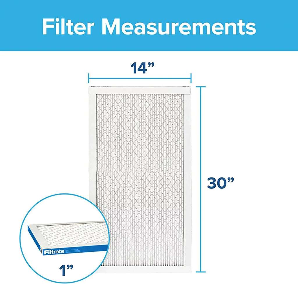 Filtrete 14x30x1, AC Furnace Air Filter, MPR 1900, Healthy Living Ultimate Allergen, 6-Pack (exact dimensions 13.81 x 29.81 x 0.78)