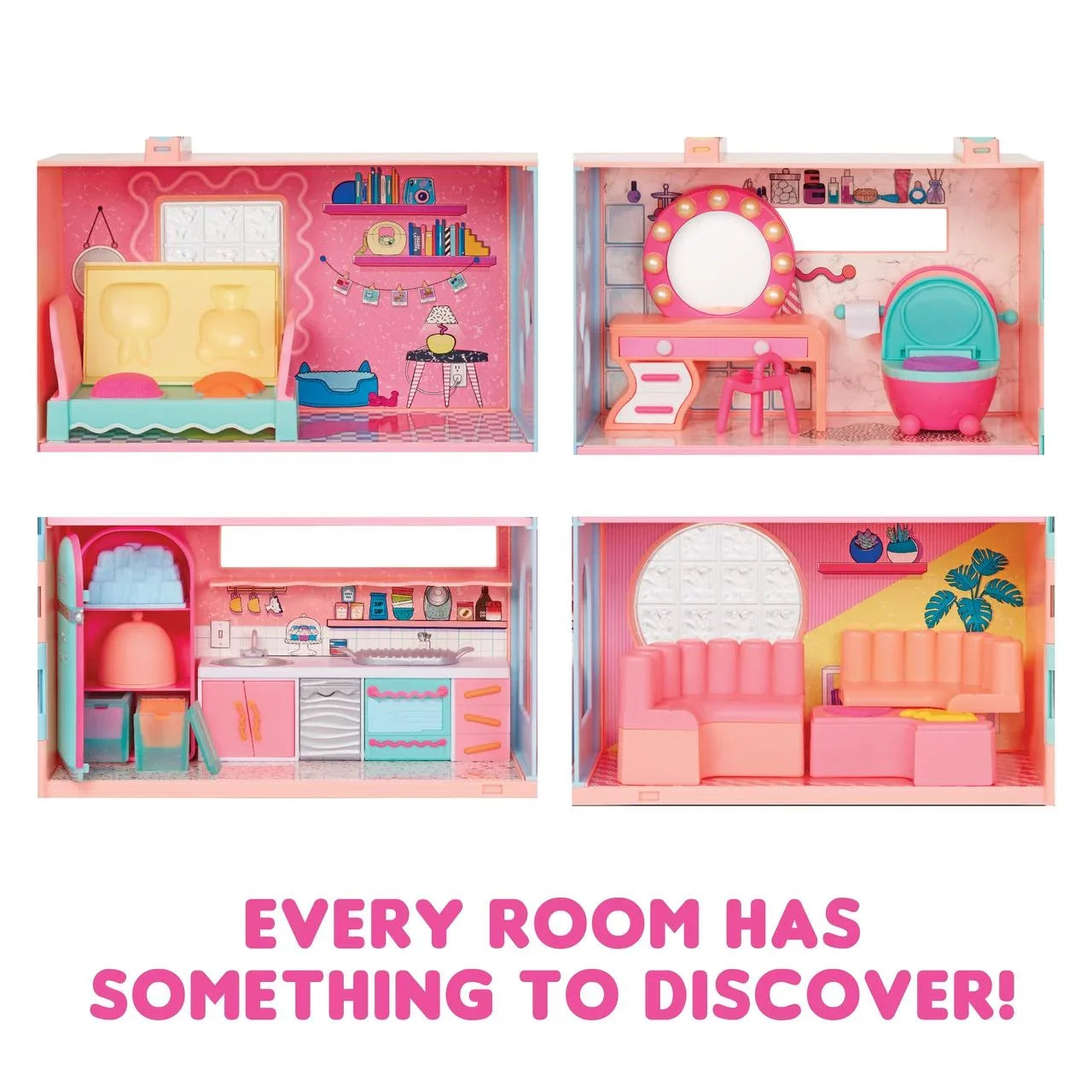 LOL Surprise Squish Sand Magic House Playset with Tot, Ages 4+