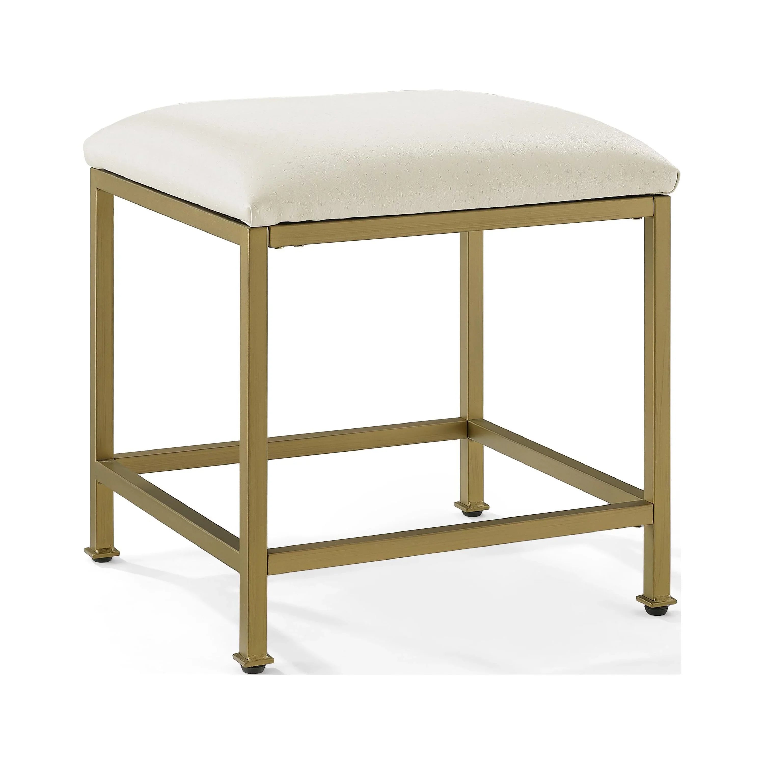 Aimee Vanity Stool Soft Gold