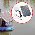 koolsoo Solar Air Pump,Aquarium Air Pump Oxygenator Silent Eco Friendly,6V Solar Pond Aerator Solar Powered Pond Pump for Hydroponics
