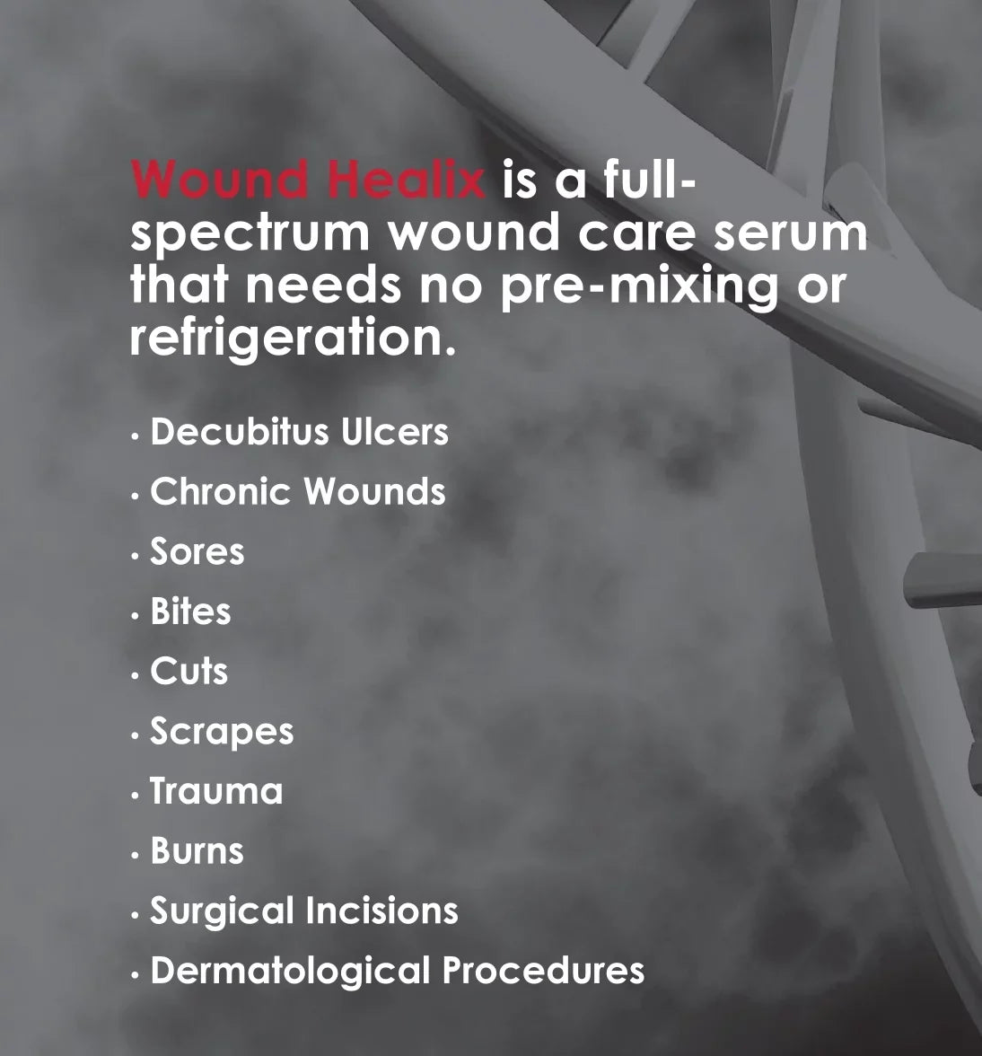 Wound Healix - Patented Rapid Wound & Burn Care Serum