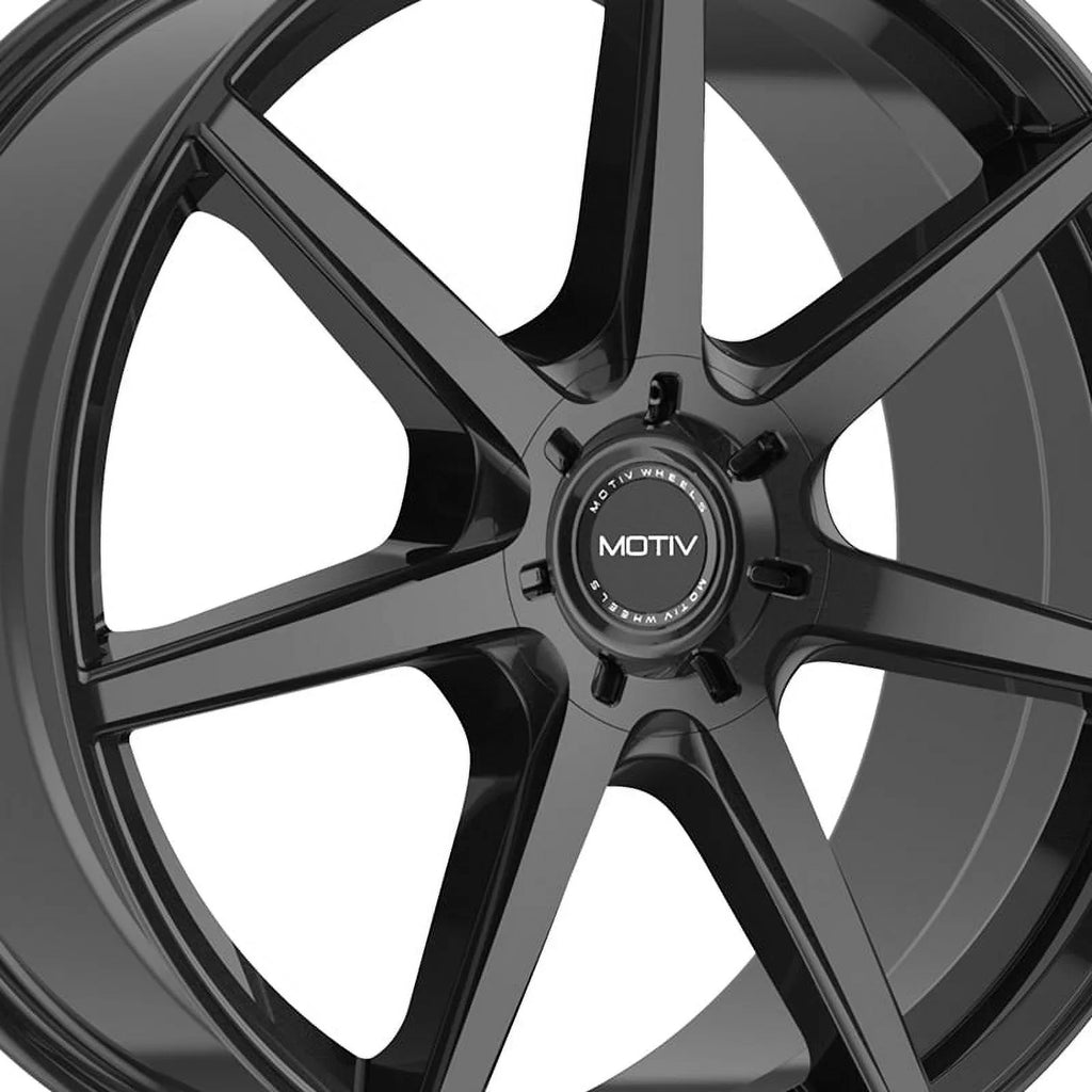 Motiv 17x7.5 5X108 432B Rigor Black Wheel Rim