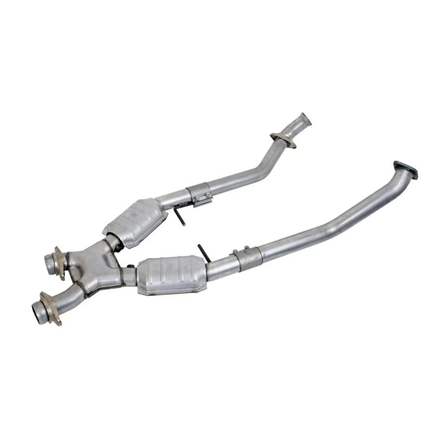 BBK 96-98 Mustang 4.6 GT High Flow X Pipe With Catalytic Converters - 2-1/2 Fits select: 1996-1998 FORD MUSTANG