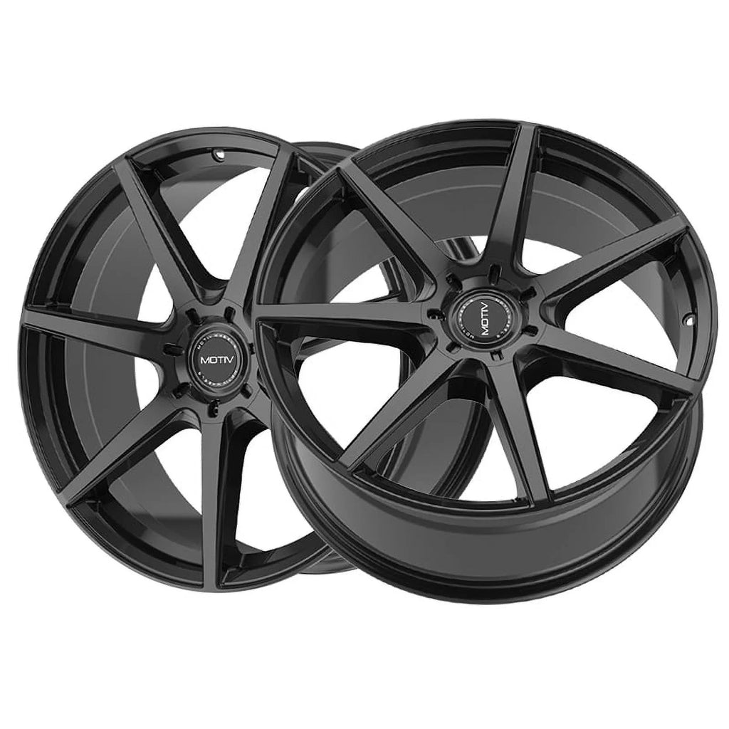 Motiv 17x7.5 5X108 432B Rigor Black Wheel Rim