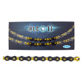 KMC DLC 11 Chain - 11-Speed, 118 Links, Black/Yellow