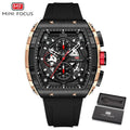 Fashion Watch Men Luxury Top Brand Sport Quartz Watches Waterproof Chronograph Wristwatch Relogio Masculino Blue Silicone Strap