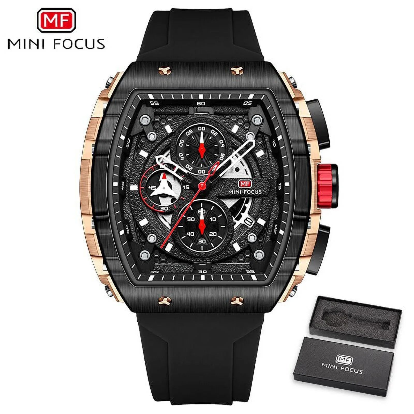 Fashion Watch Men Luxury Top Brand Sport Quartz Watches Waterproof Chronograph Wristwatch Relogio Masculino Blue Silicone Strap