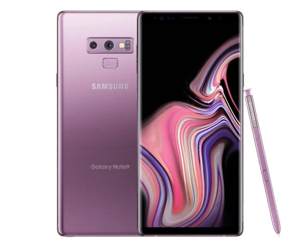 Galaxy Note9 - 4G LTE 128 GB - microSDXC slot - CDMA / GSM - 6.4" - 2960 x 1440 pixels (516 ppi) - Super AMOLED - RAM 6 GB - 8 MP front & 2x rear cameras - Android - Sprint - lavender purple