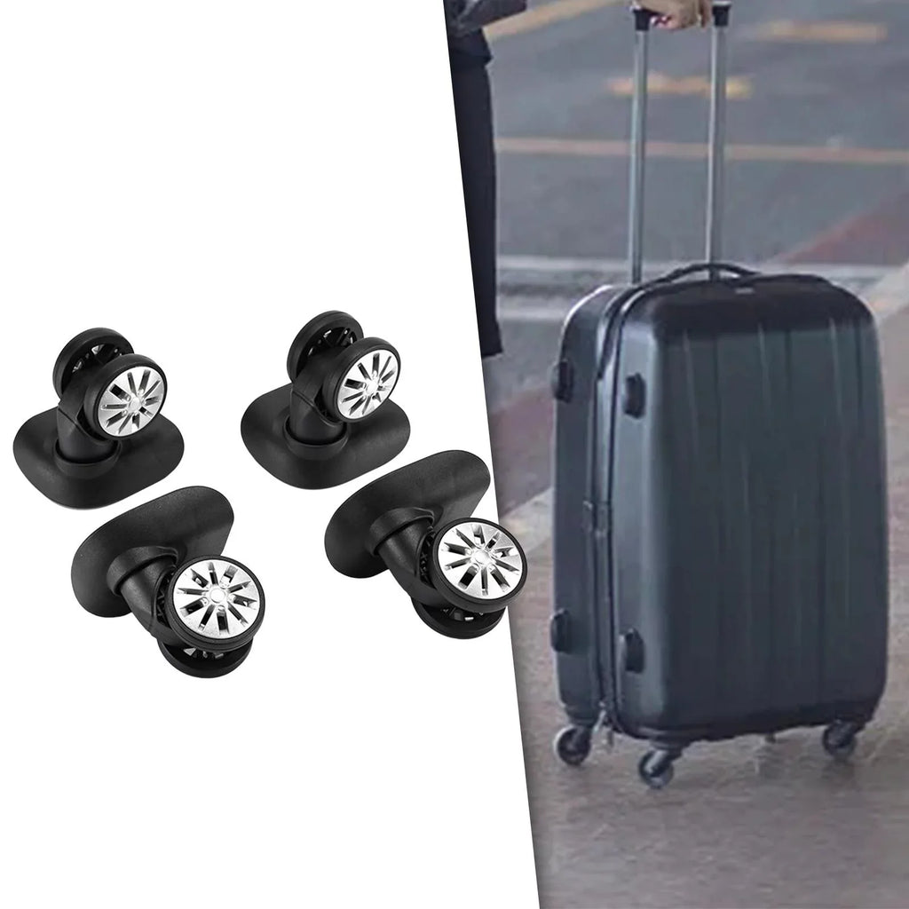 4Pcs Luggage Wheels Replacement Caster Wheels for Trolley Case Suitcase Bag