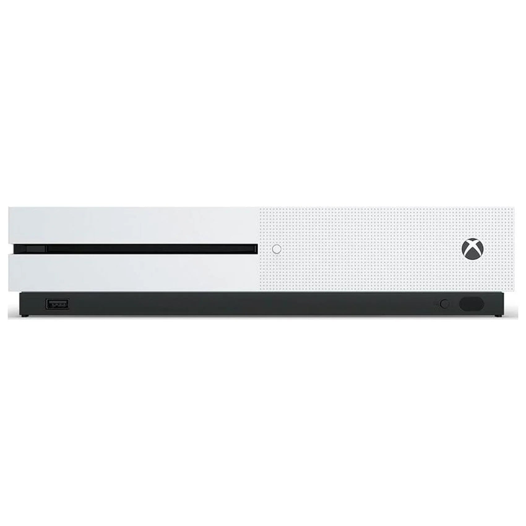 Xbox One S 500GB with 2 Controller, 4K Ultra HD White with BOLT AXTION Cleaning Kit Headset Bundle Like New