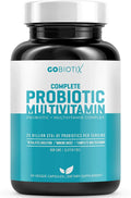 GoBiotix Probiotic Multivitamin | Daily Multivitamin with Probiotics | 25 Billion CFU | Immune Boost &amp; Digestive Health, Flora Probiotic for Women &amp; Men | Gluten Free ? 90 Veggie C