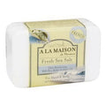A La Maison Traditional French Milled Ultra Moistu rizing Bar So ap, Fresh Sea Salt - 8.8 Oz, 6 Pack
