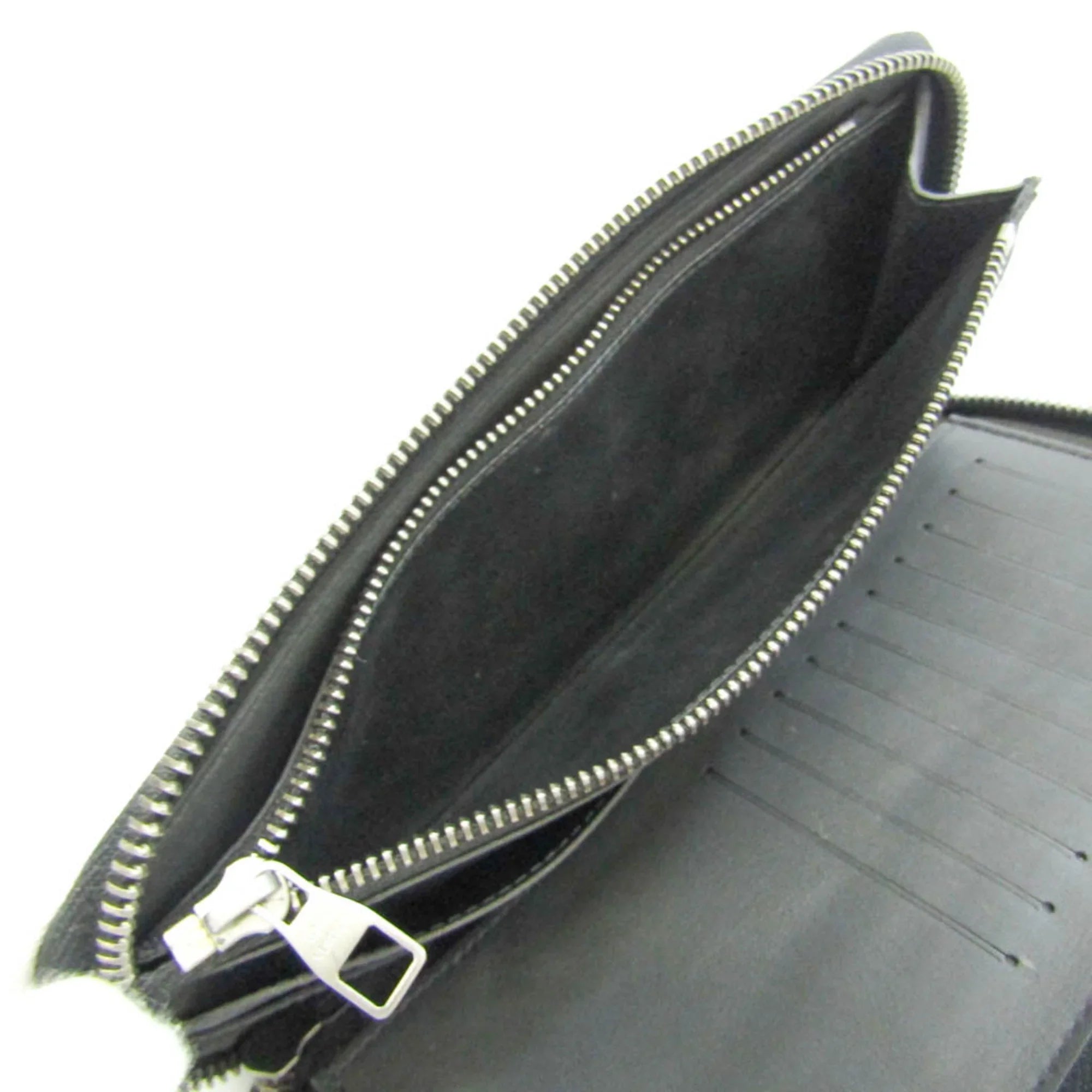 Pre-Owned Louis Vuitton Damier Infini Zippy Wallet Vertical N63548 Men's Damier Infini Long Wallet (bi-fold) Onyx (Good)