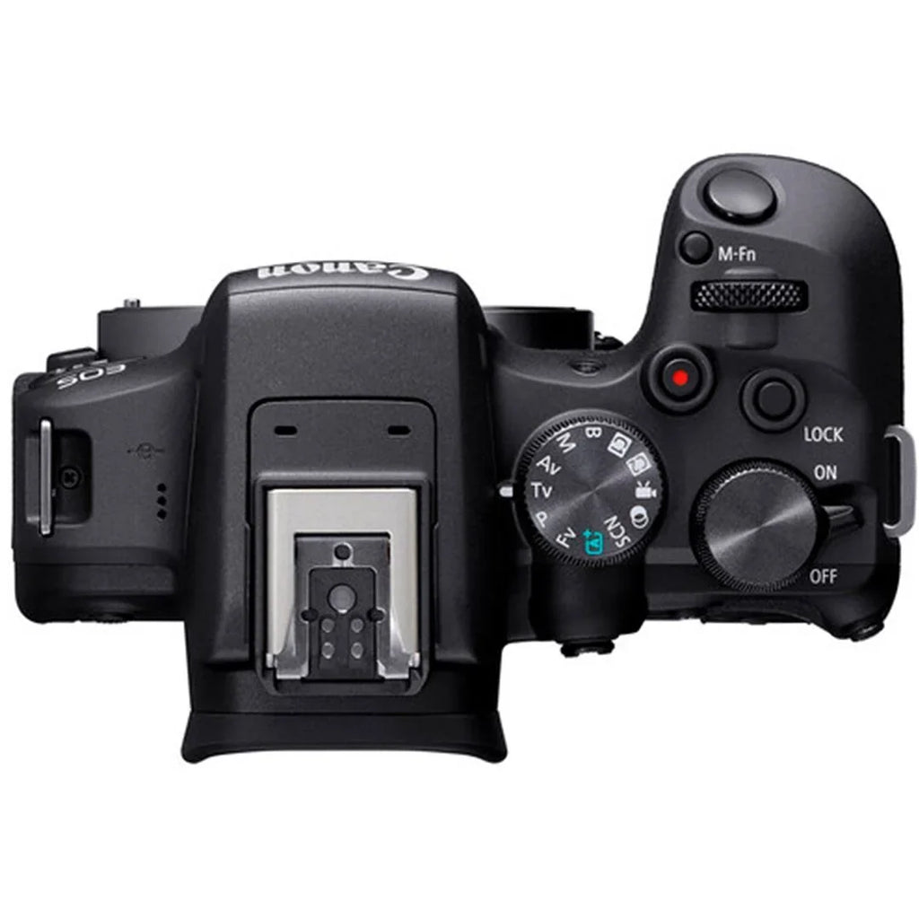 EOS R10 Mirrorless Camera (Body Only) with SanDisk 128GB Memory Card + Case + SV Premium Accessory Bundle