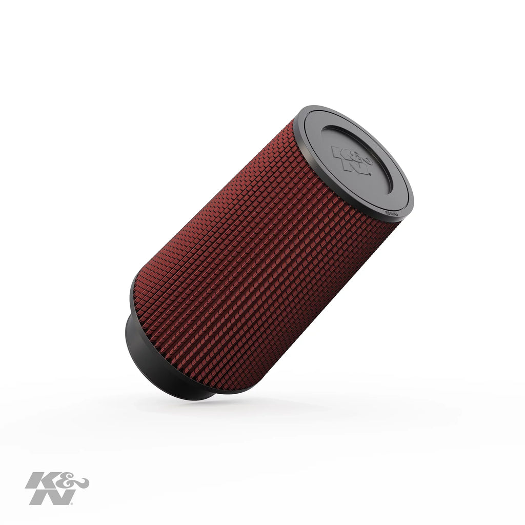 K&N Universal Clamp-On Engine Air Filter: Washable and Reusable: Round Tapered; 4 in (102 mm) Flange ID; 9 in (229 mm) Height; 6 in (152 mm) Base; 4.625 in (117 mm) Top , RE-0870