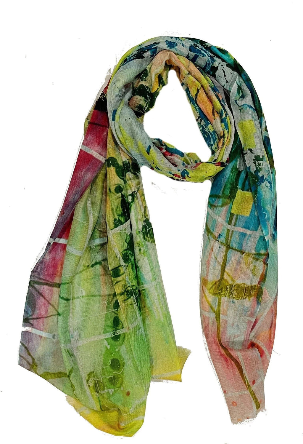 Pods & Print - Cashmere/Wool Blend Scarf by James Paul Cheung