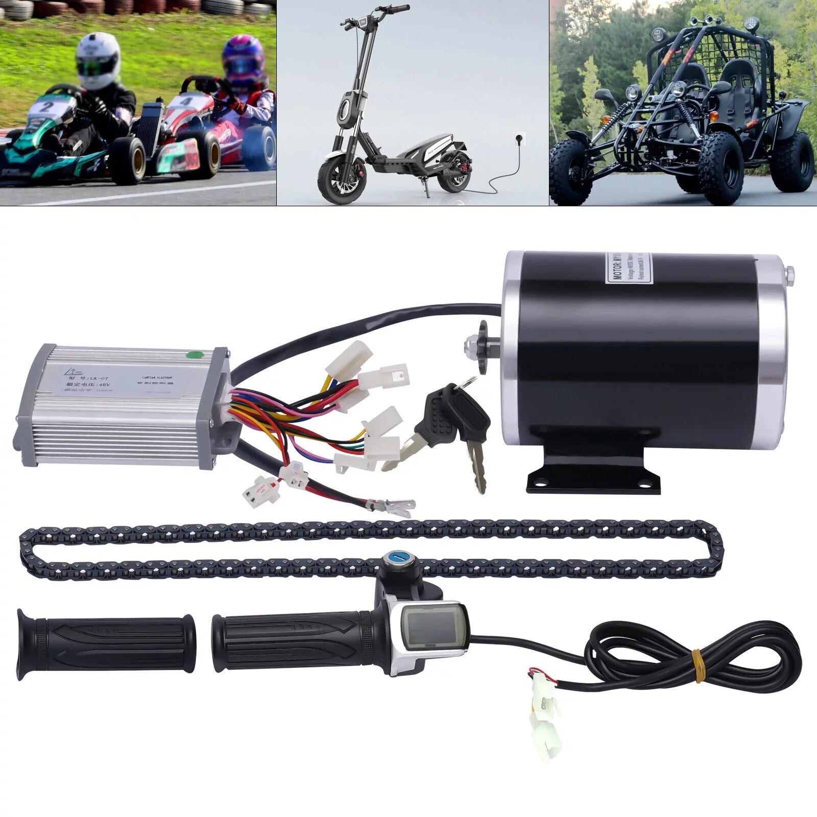 Miumaeov 48V 3 Speed Gears Brush Electric Bicycle Conversion Complete High-quality Kit