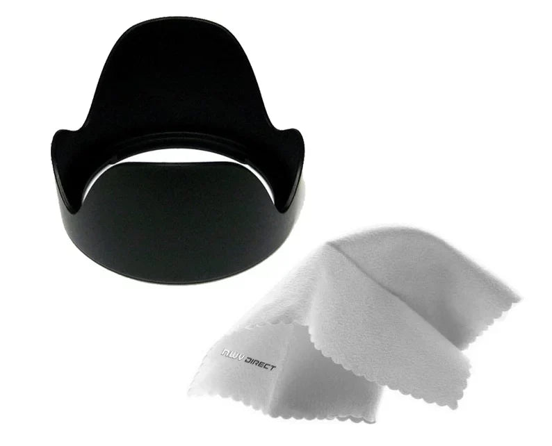 Olympus Stylus TOUGH TG-3 Pro Digital Lens Hood (Flower Design) (40.5mm) + Filter/Hood Adapter Rings + Nw Direct Microfiber Cleaning Cloth.