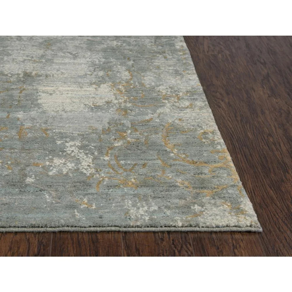 Alora Decor Essential 10' x 13' Scroll Gray/Ivory Hybrid Area Rug