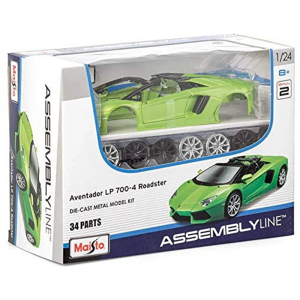 Maisto Assembly Line Lamborghini Aventador Roadster Die Cast Model Kit (39124)