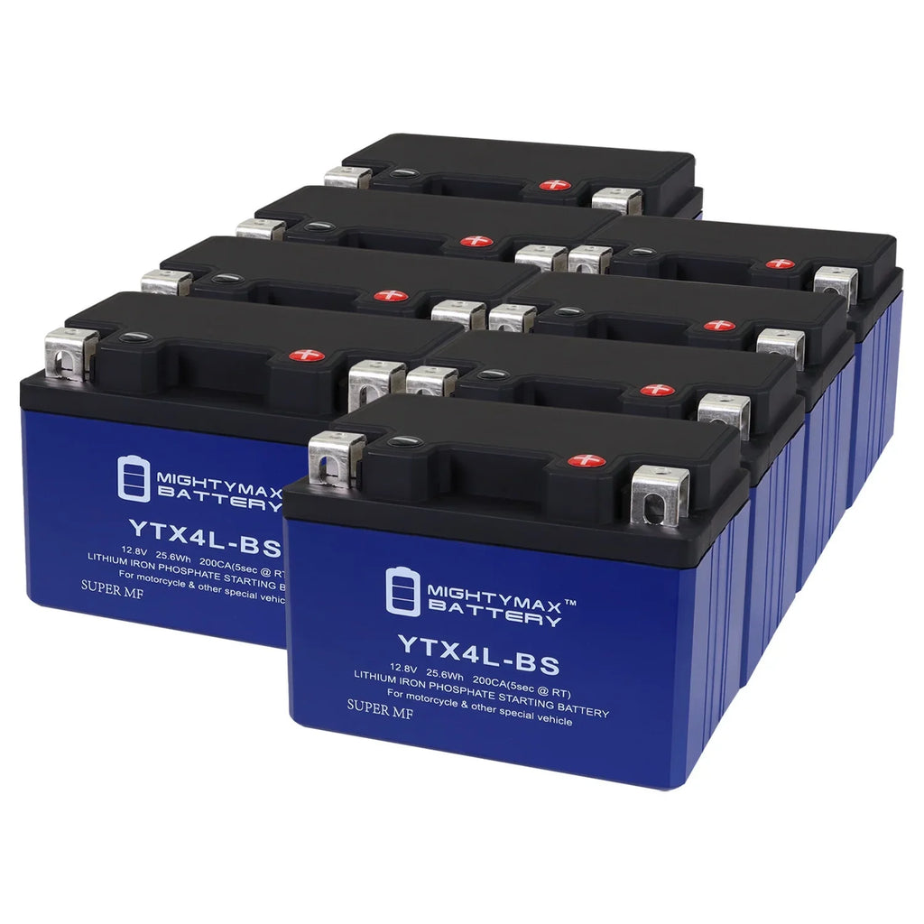 YTX4L-BS Lithium Replacement Battery Compatible with Sea-Doo YTX4L-BS GSX 96-00 - 8 Pack