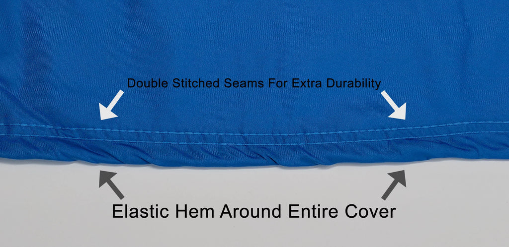 Weatherproof Jet Ski Cover For YAMAHA Wave Runner FX SHO 2008-2011 - BLUE / Black Color - All Weather - Trailerable - Protects from Rain, Sun, And More! Includes Trailer Straps And Storage Bag