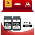 PG-275XL Black Ink Cartridge for  PG-275/CL-276 Ink Cartridge Black and Color Multi Pack use with  PIXMA TS3500 TS3520 TS3522 TR4720 TR4700 Printers(Black, 2 Pack)