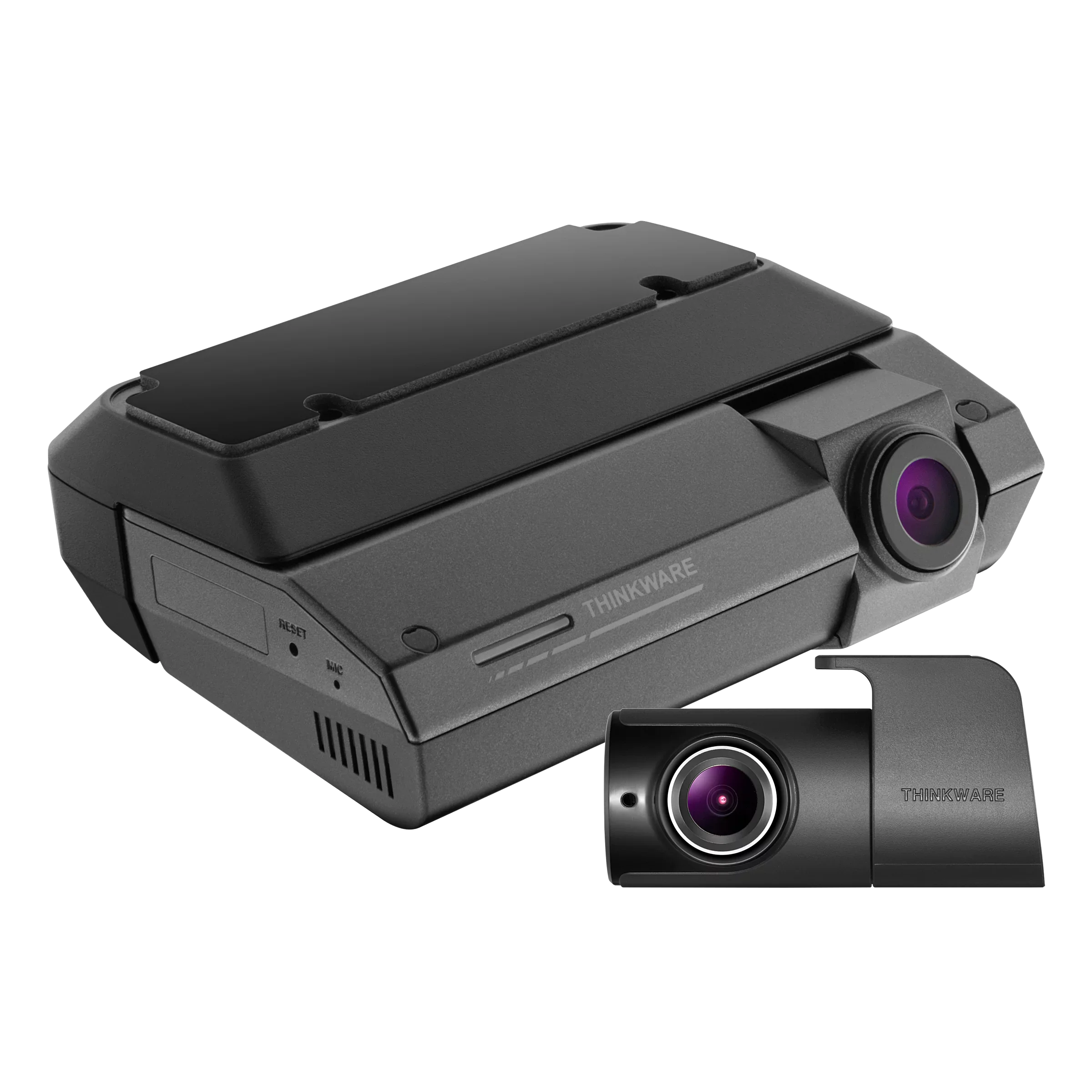 Thinkware F790 Dual Channel Dash Cam with Full HD 1080p, Front and Rear Cam, Dual Band WiFi, Built-in GPS, Parking Mode, Night Vision, Thinkware Plugin Mount and Ambarella Quad-Core CPU