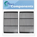2-Pack BBQ Grill Cooking Grates Replacement Parts for Charmglow 810-8532-S - Compatible Barbeque Porcelain Enameled Cast Iron Grid 19"