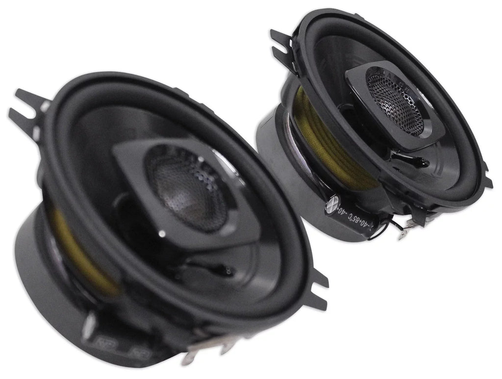 (2) Polk Audio 4" Chrome Tower Speakers+MTX 2-Channel Amp For ATV/UTVCART