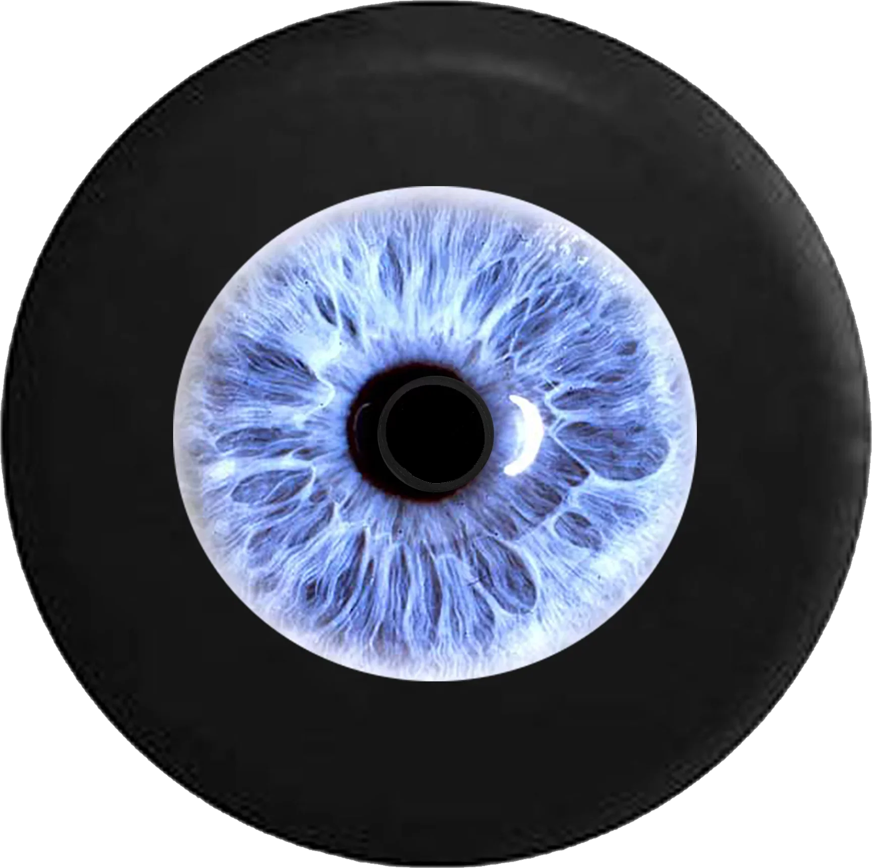 2018 2019 Wrangler JL Backup Camera Eye Ball Close Up Blue Window to the Soul Spare Tire Cover for Jeep RV 32 Inch