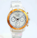 Lars Larsen 134SSOSB Sea Navigator Steel Orange Bezel Steel 46mm Men's Watch