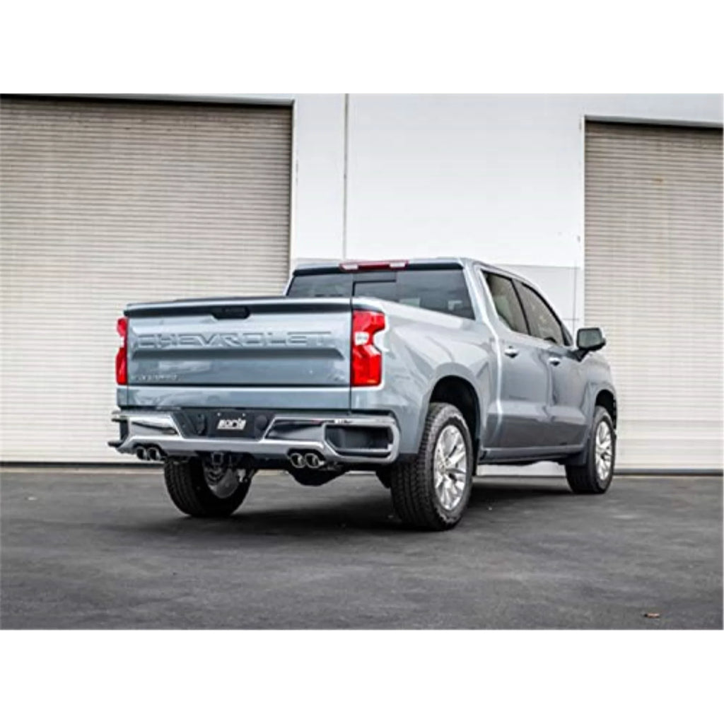 Borla 140782 SS Cat-Back Exhaust System with Quad Rear Exit for 2019 Silverdo 1500 & Sierra 6