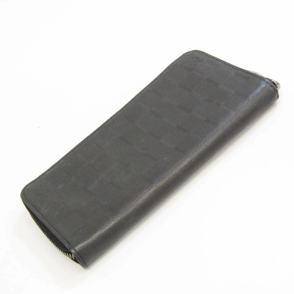 Pre-Owned Louis Vuitton Damier Infini Zippy Wallet Vertical N63548 Men's Damier Infini Long Wallet (bi-fold) Onyx (Good)