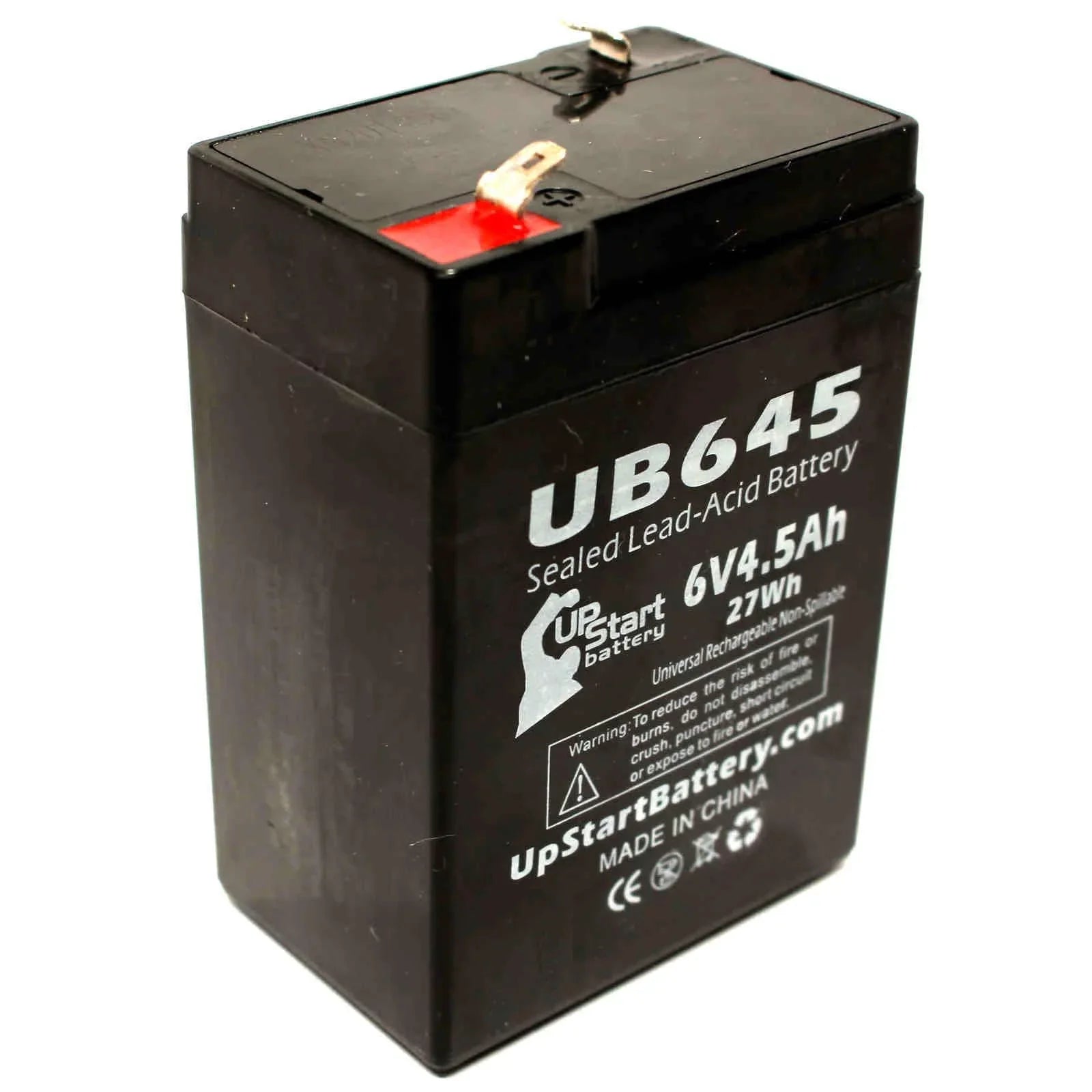 3x Pack - Compatible Tripp Lite BCPRO 850 Battery - Replacement UB645 Universal Sealed Lead Acid Battery (6V, 4.5Ah, 4500mAh, F1 Terminal, AGM, SLA) - Includes 6 F1 to F2 Terminal Adapters