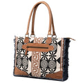 KB OHLAY KB491 TOTE Upcycled Wool Upcycled Canvas Genuine Leather women bag western handbag purse