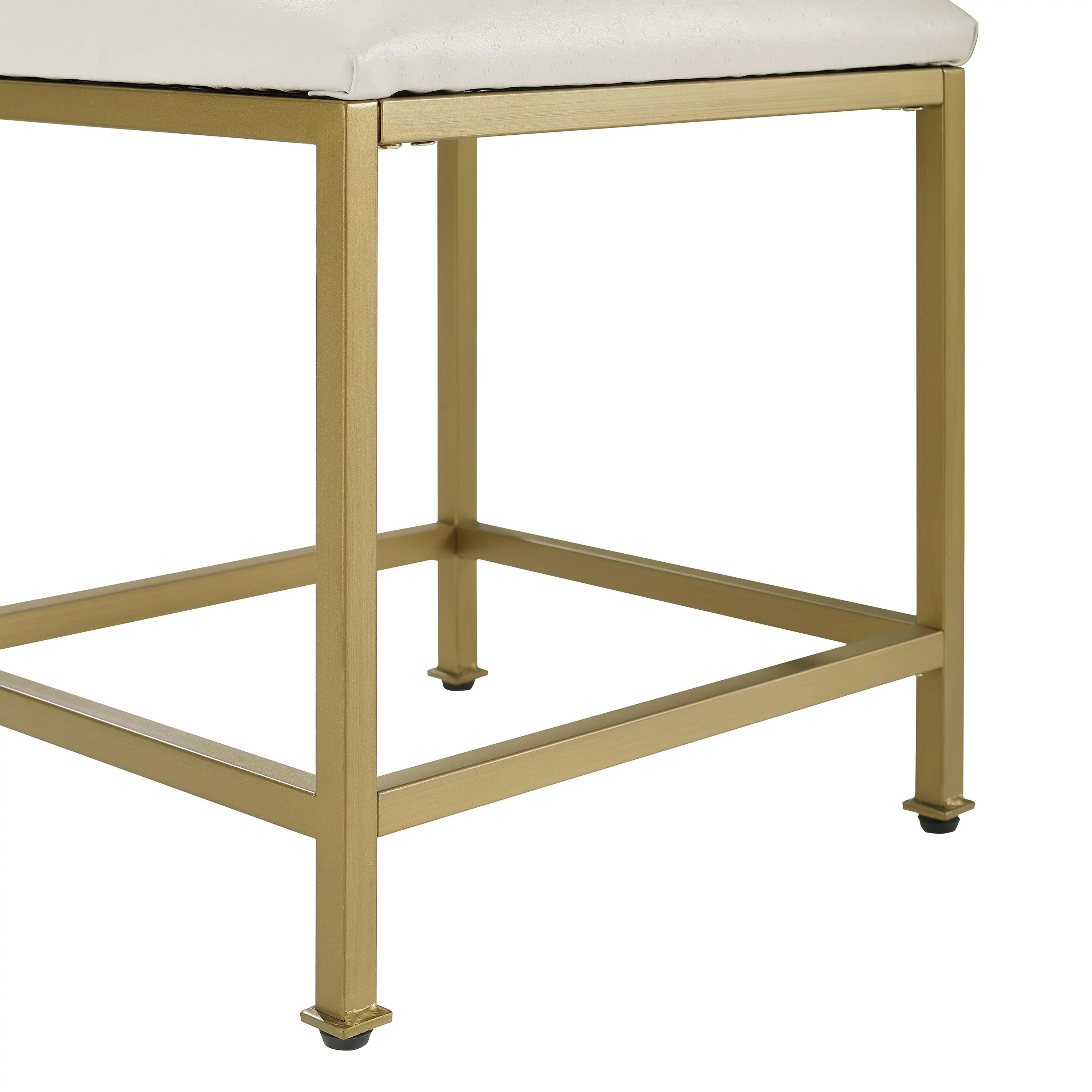 Aimee Vanity Stool Soft Gold